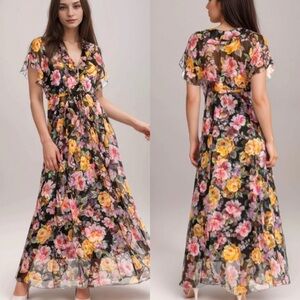NWT Johnny Was Jade floral silk dress